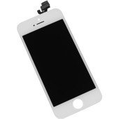 Дисплей (экран) для Apple iPhone 5 (с тачскрином и рамкой), white - фото