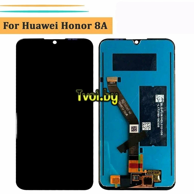 Дисплей (экран) для Huawei Honor 8a (JAT-L29, JAT-LX1) с тачскрином, черный - фото2