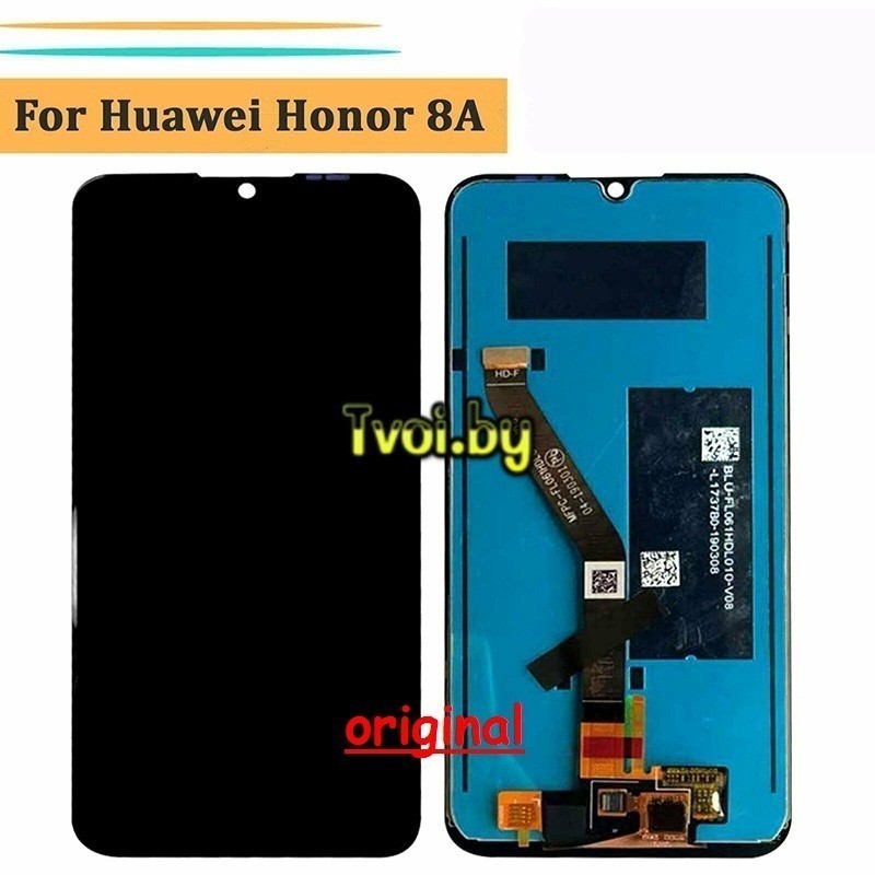Дисплей (экран) для Huawei Honor 8a (JAT-L29, JAT-LX1) Original 100% с тачскрином, черный