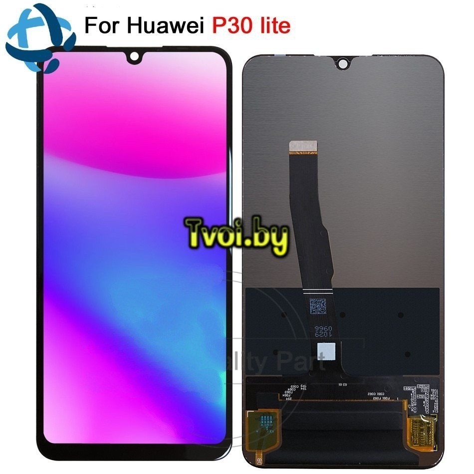 Дисплей (экран) для Huawei P30 Lite (MAR-LX1M) с тачскрином, черный - фото2