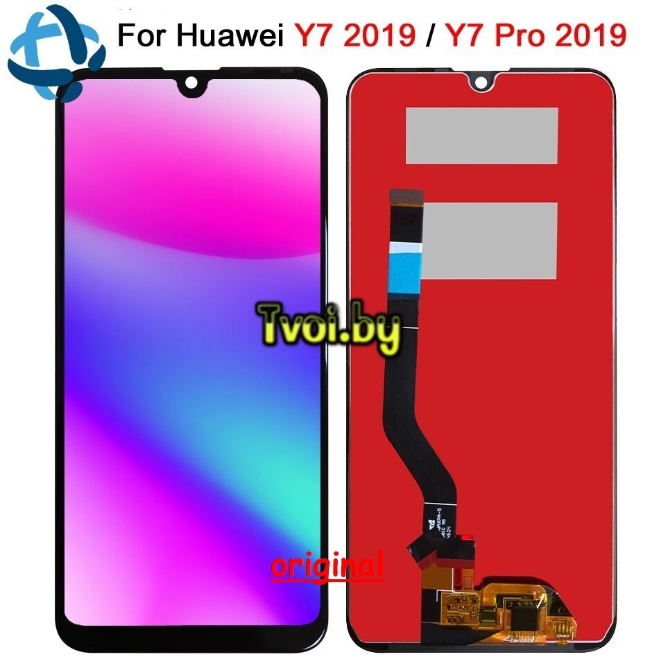 Дисплей (экран) для Huawei Y7 Pro 2019 (DUB-LX2) Original 100% с тачскрином, черный - фото