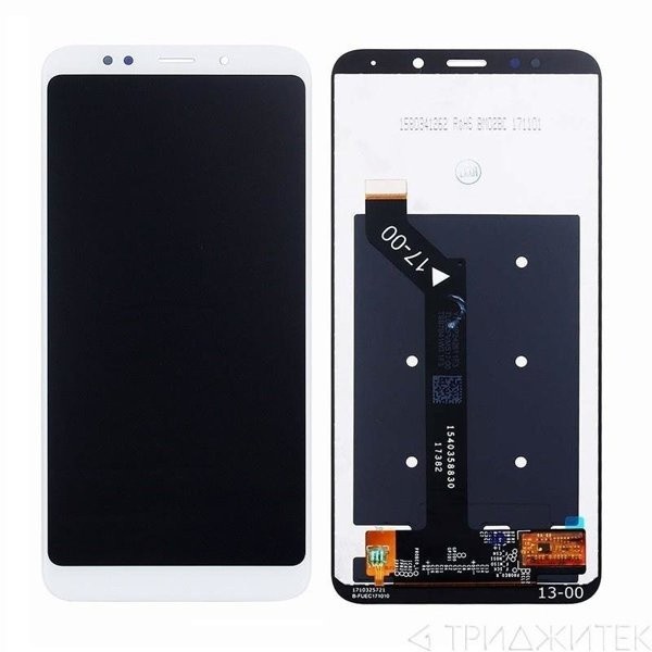 Дисплей (экран) для Xiaomi Redmi 5 Plus Original c тачскрином, белый