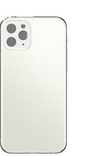 Задняя крышка для Apple iPhone 11 Pro (широкое отверстие под камеру), белая