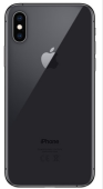 Задняя крышка для Apple iPhone XS (широкое отверстие под камеру), черная - фото