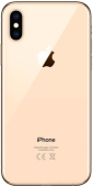 Задняя крышка для Apple iPhone XS (широкое отверстие под камеру), золотая - фото