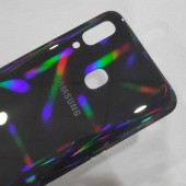 Задняя крышка для Samsung Galaxy A20 (SM-A205), чёрная - фото