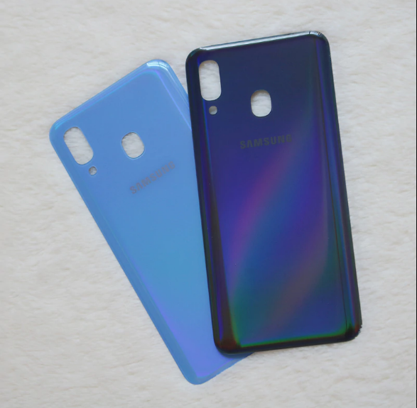 Задняя крышка для Samsung Galaxy A40 (SM-A405), синяя - фото