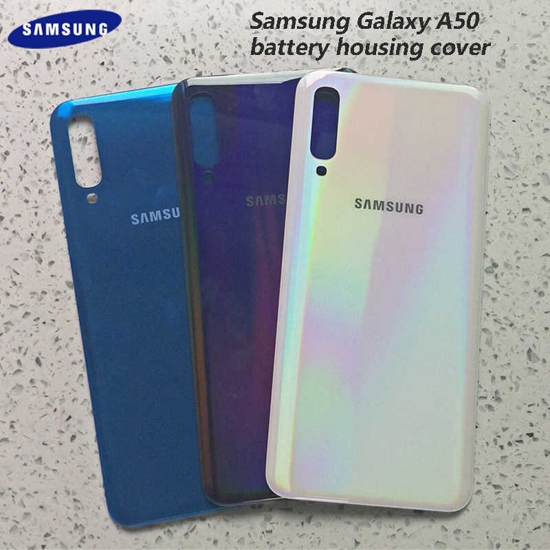 Задняя крышка для Samsung Galaxy A50 (SM-A505), синяя - фото