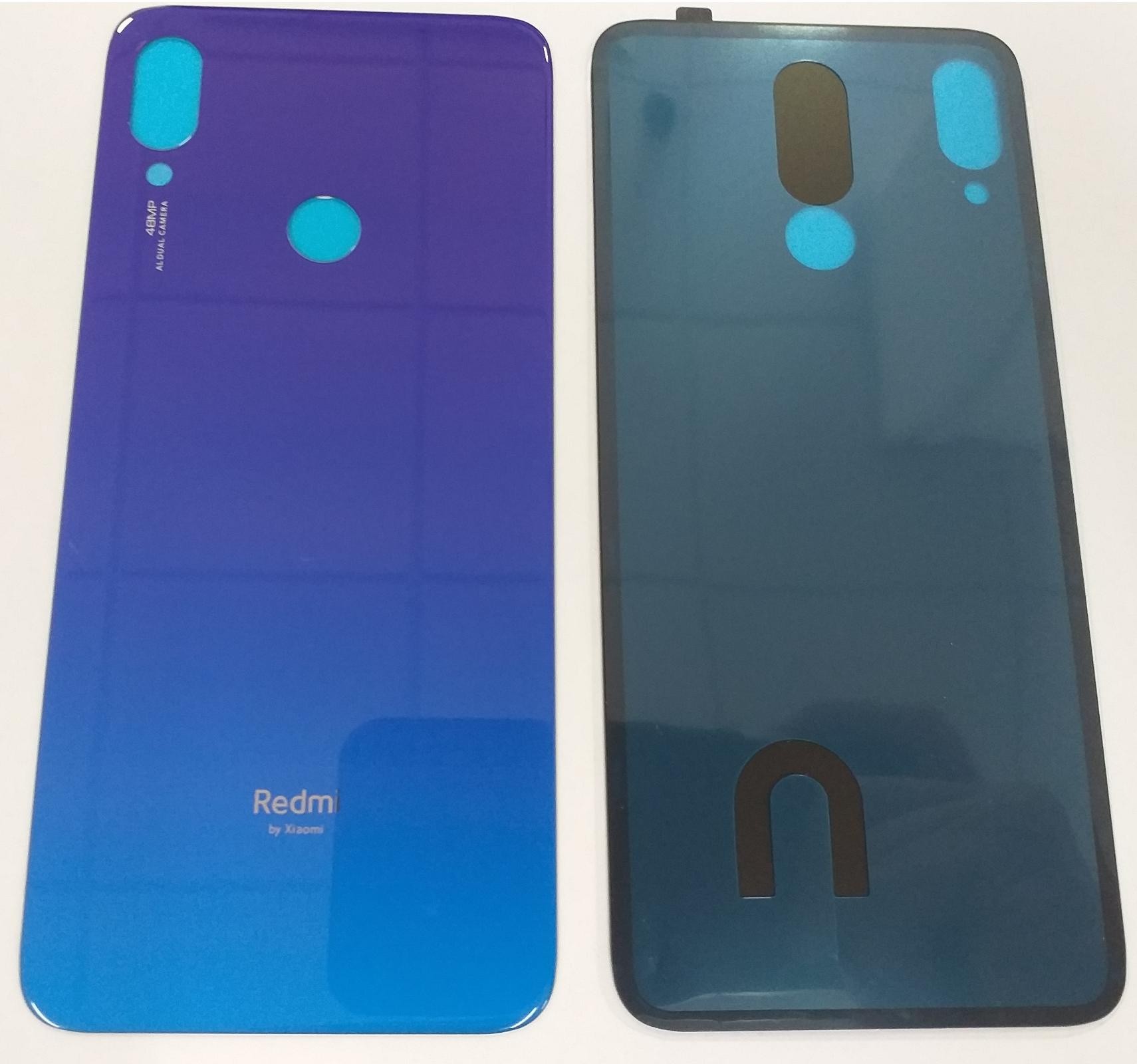 Задняя крышка для Xiaomi Redmi Note 7, синяя - фото