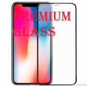 Защитное стекло для Apple iPhone 11 (Premium Glass) с полной проклейкой (Full Screen), черное - фото