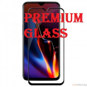 Защитное стекло для Samsung Galaxy A20s (Premium Glass) с полной проклейкой (Full Screen), черное - фото